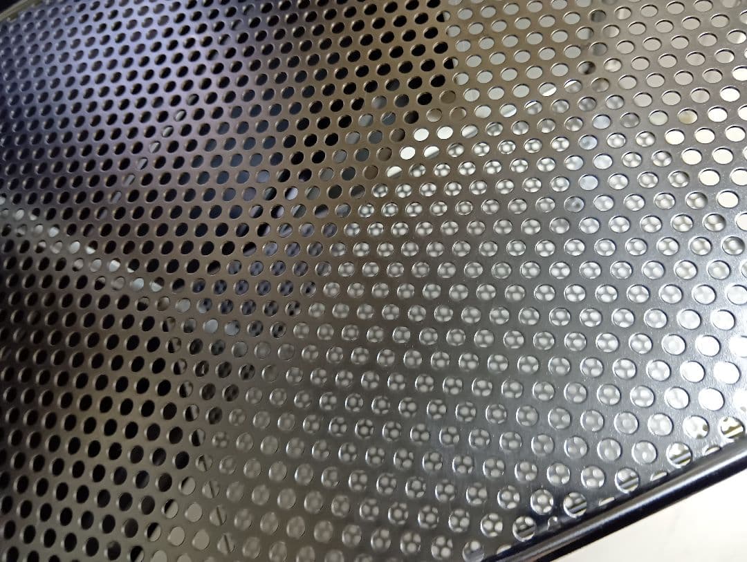 希少　1980's　スペースエイジ　パンチングメタル　ステン　シェルフ　ワゴン