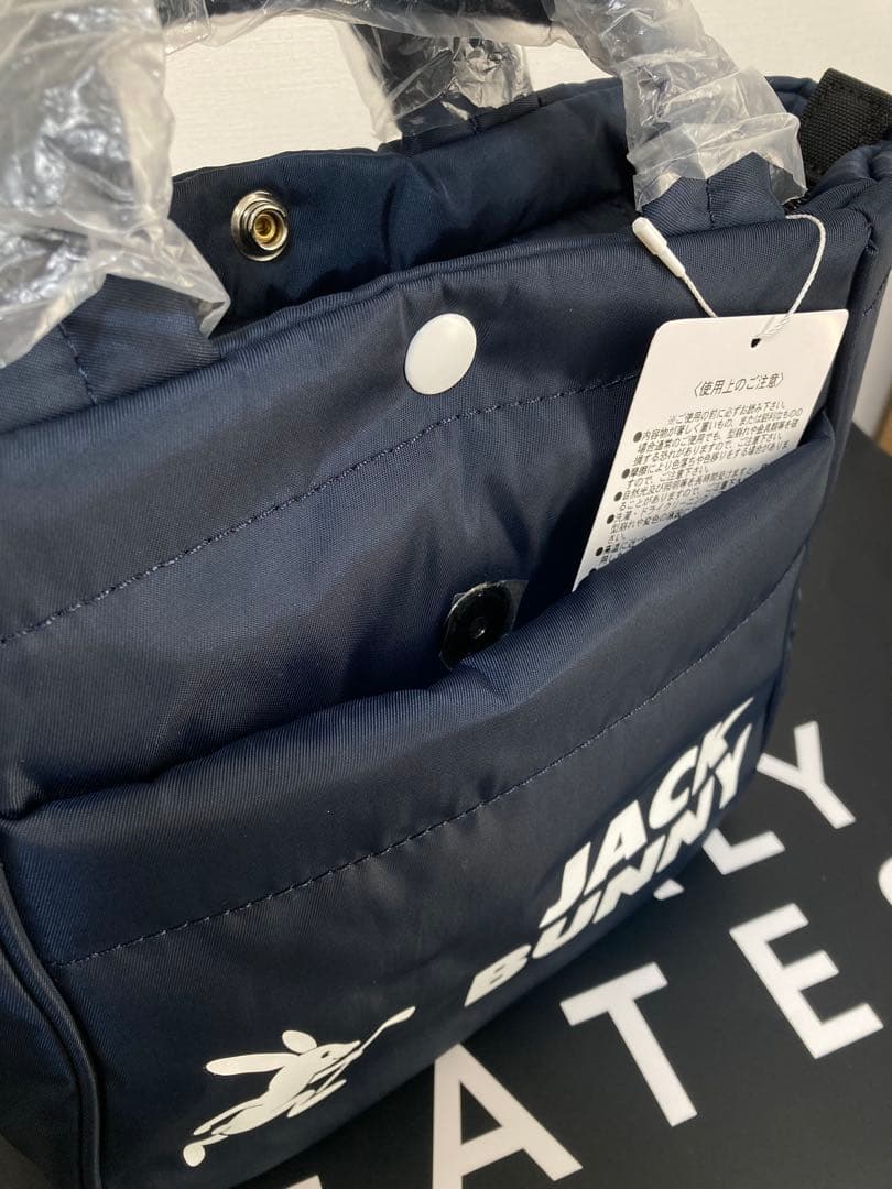 新品 パーリーゲイツ ジャックバニー カートバッグ 紺 男女兼用モデル