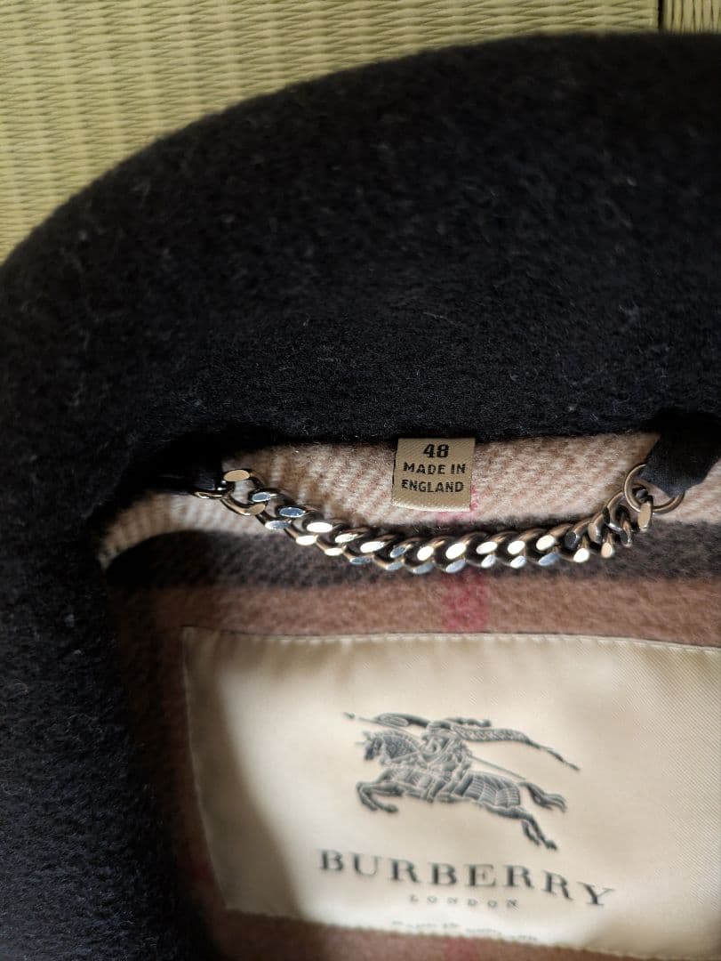 バーバリープローサム　ダッフルコート　イングランド製ビンテージ　黒サイズL