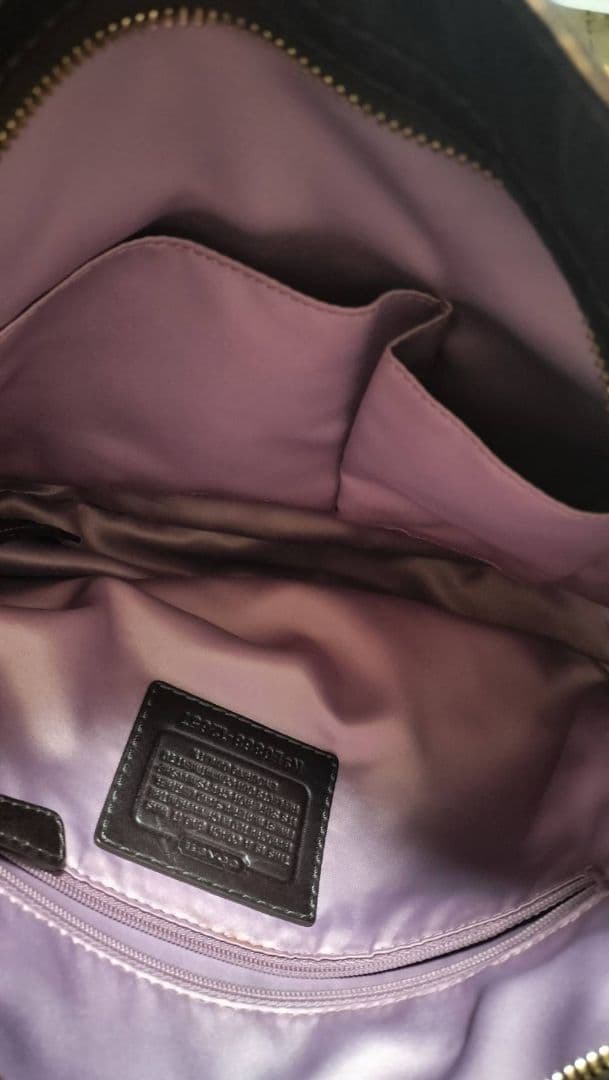 美品 COACH コーチ ショルダーバッグ ベージュ/ブラウン