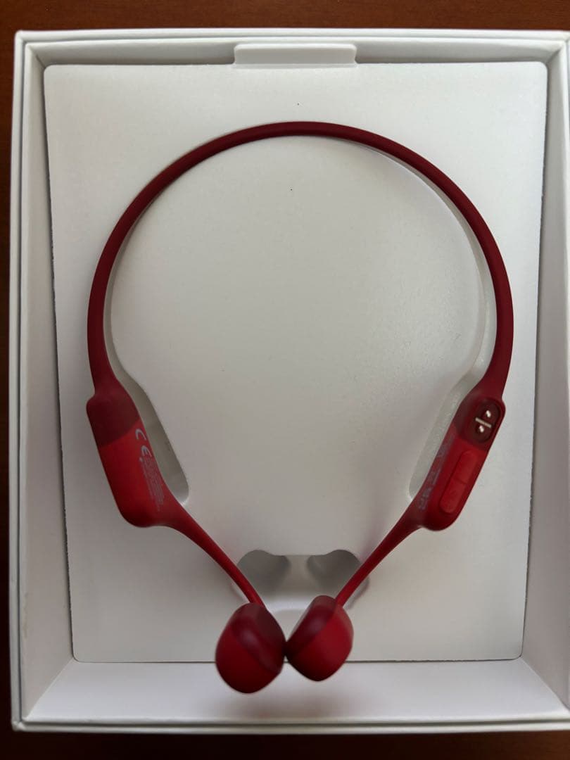 SHOKZ OPENRUN 骨伝導イヤホン レッド