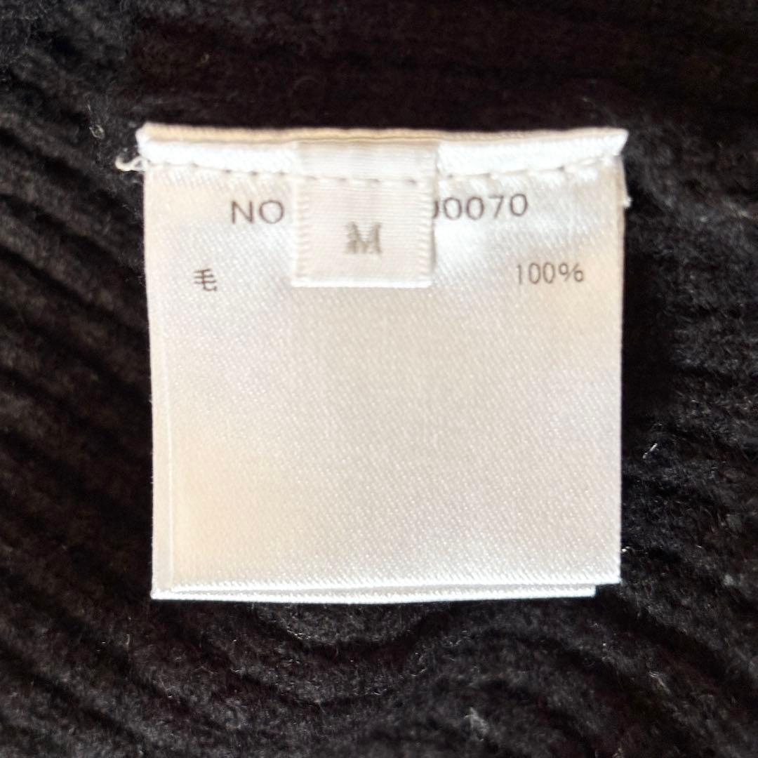 美品✨️RHC ロンハーマン ウールクルーネック リブニット M ブラック 黒