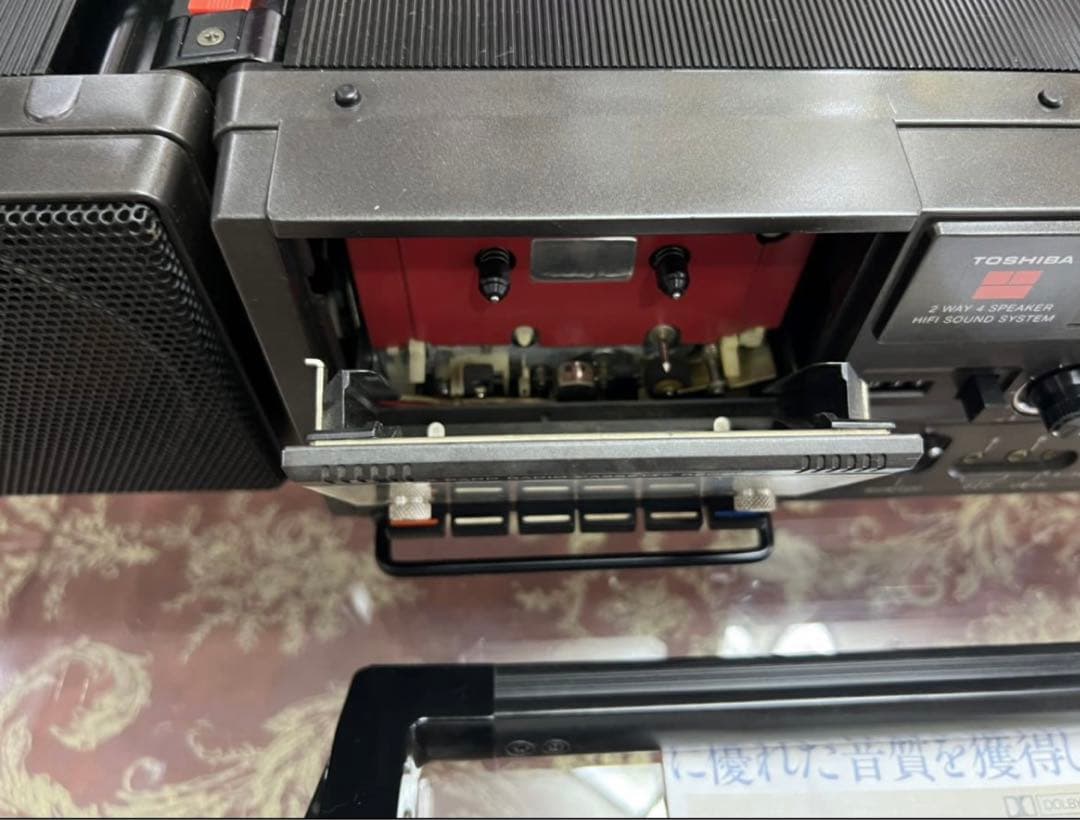 希少東芝ボムビート ラジカセ RT-8700S メンテナンス済み動作品説明書付き