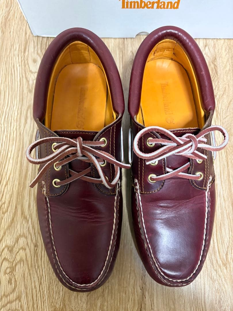 Timberland バーガンディ デッキシューズ3eye