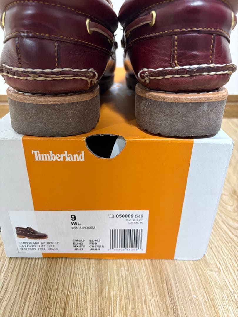 Timberland バーガンディ デッキシューズ3eye