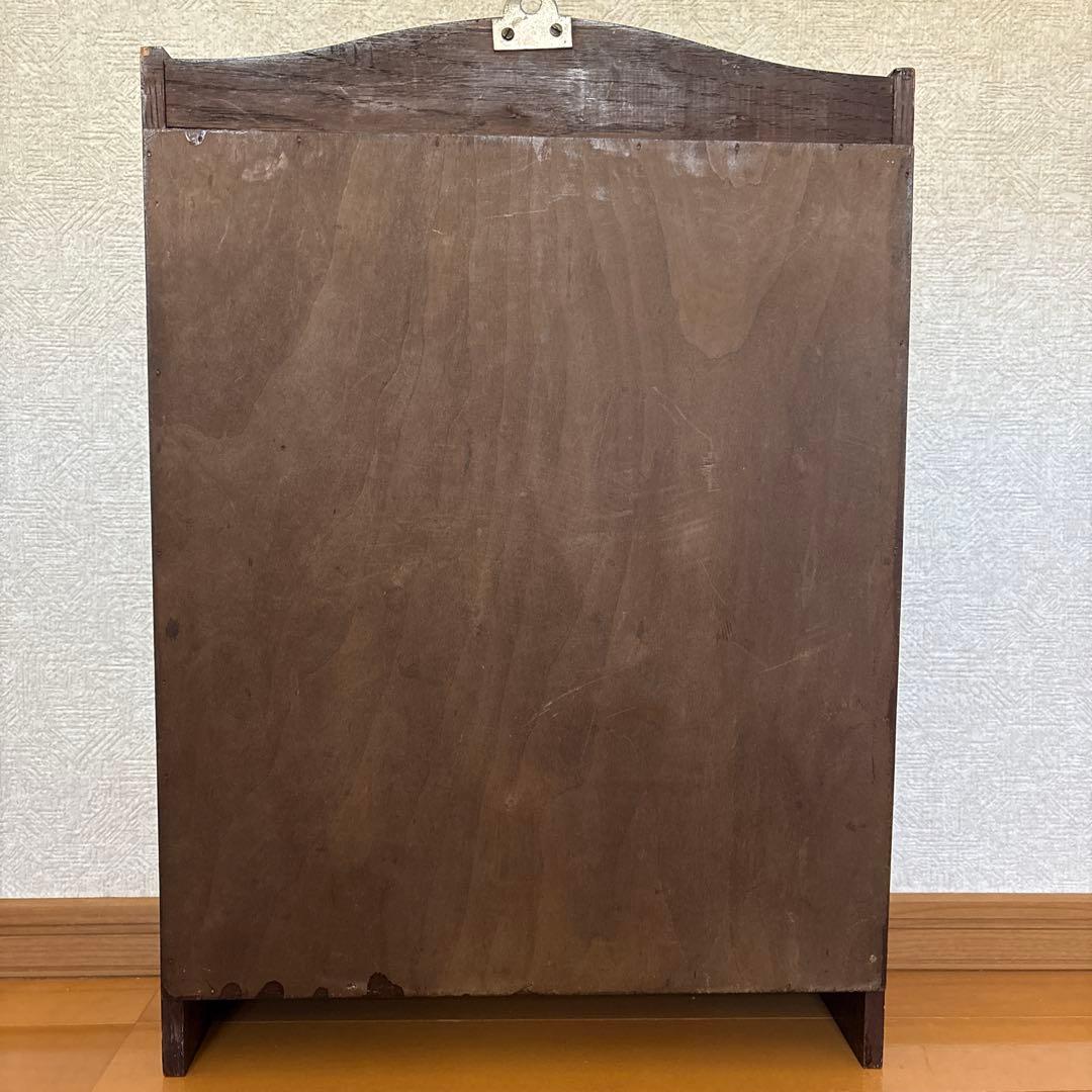 イギリスアンティーク　オーク　飾り棚