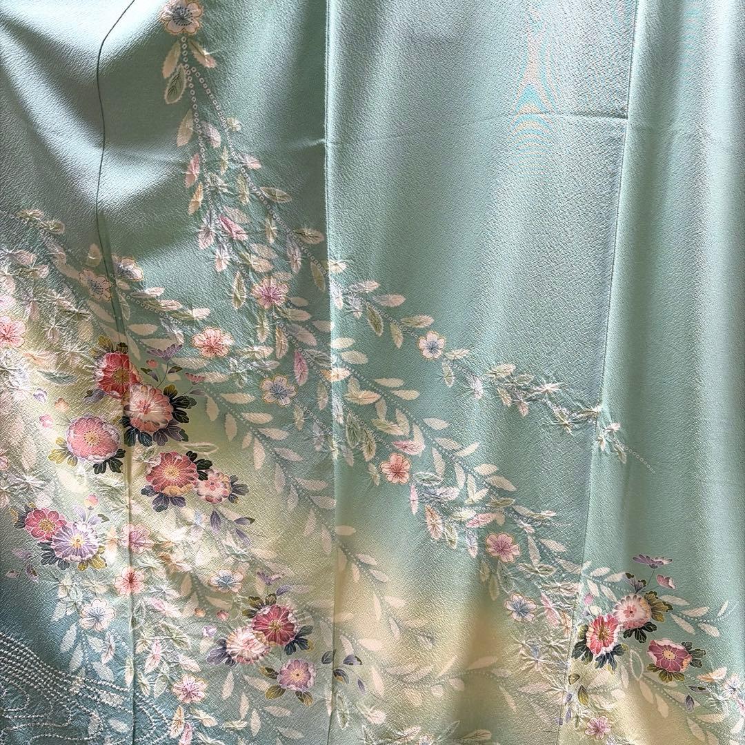 正絹　付け下げ《流れ　辻ヶ花》