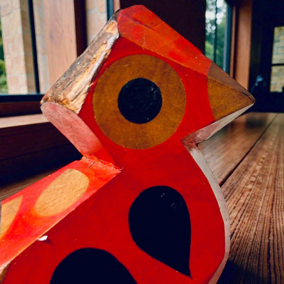 佐賀県廃絶郷土玩具 杵島山（きしまやま）一刀彫り・きゃつぐろC・新里真紗生 民藝