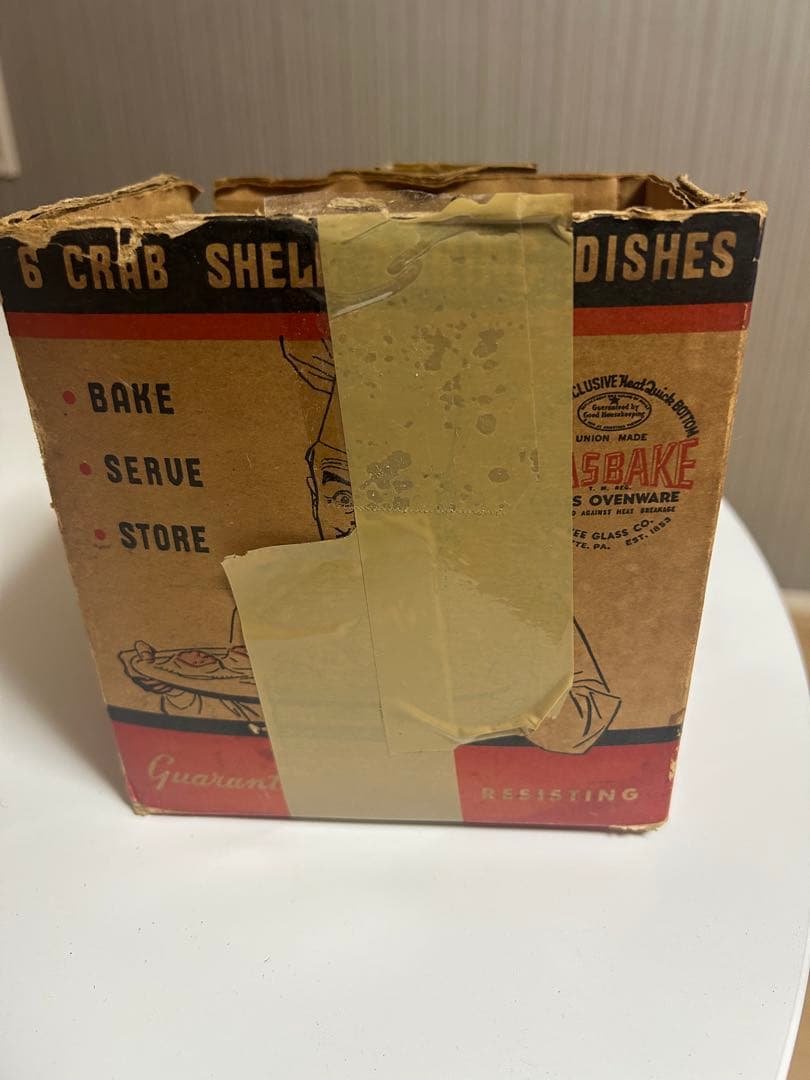 Glasbake社製　耐熱オーブン皿　6個セット