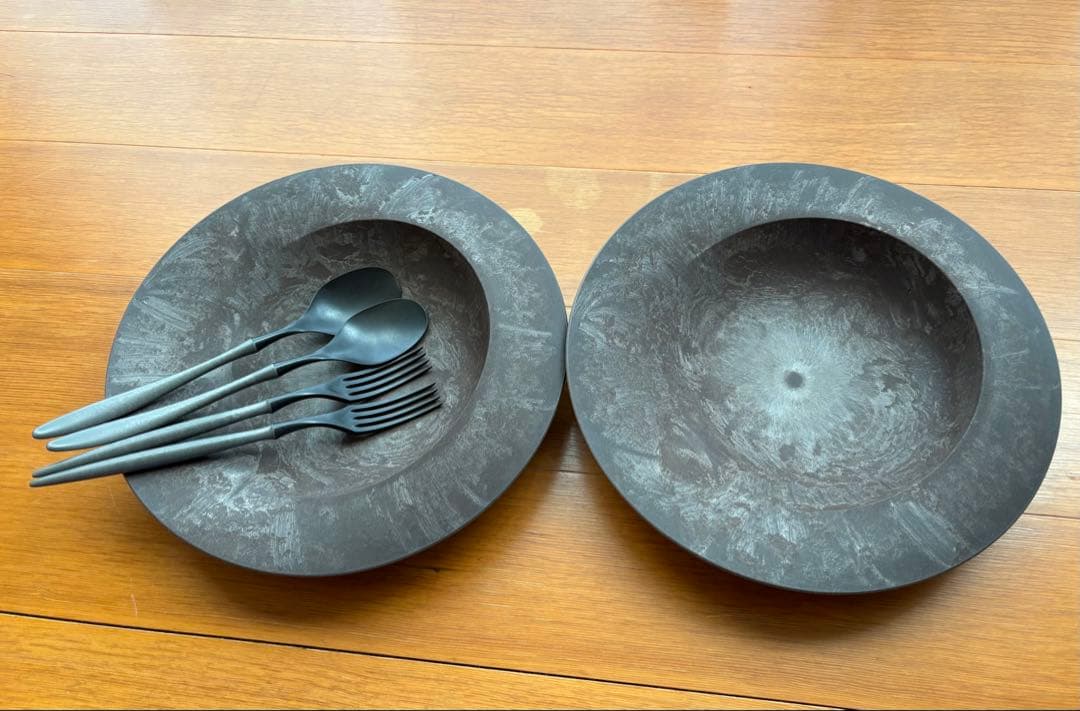 ARAS 深皿スクープ　カレースプーン・フォーク　ギフトセット【新品未使用】