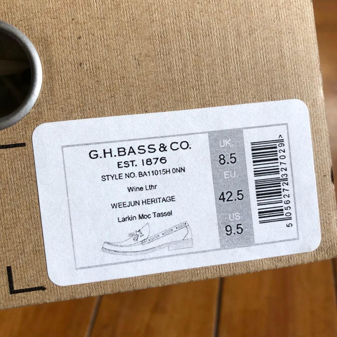 【G.H.BASS】 WEEJUNS バーガンディ タッセルローファー 9.5
