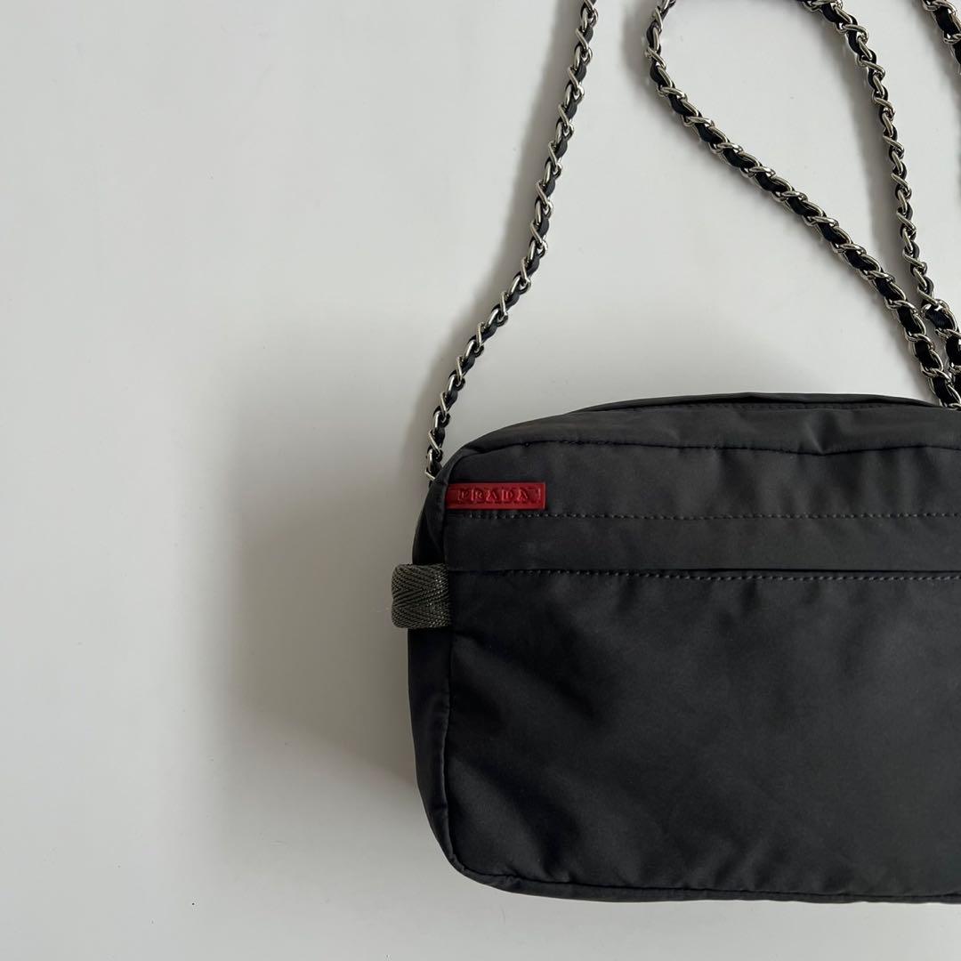 バッグ PRADA SPORT NYLON CHAIN SHOULDER BAG