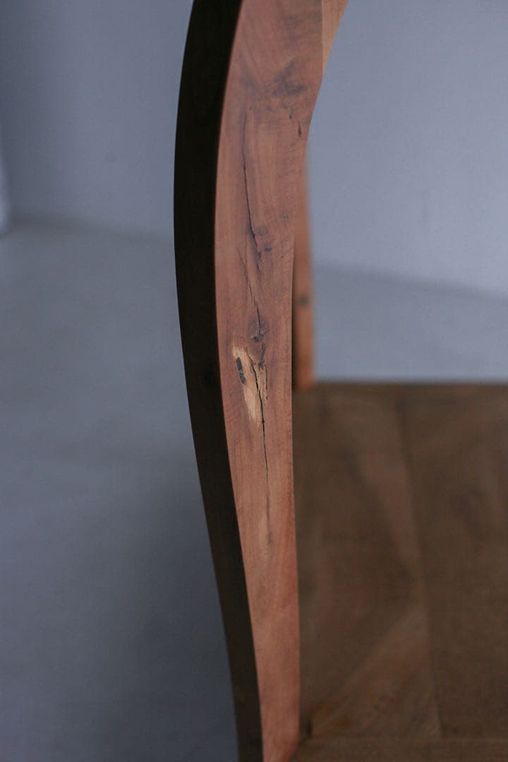 フランス　サイドテーブル　ダイニングテーブル　　無垢材　ブロカント　古家具