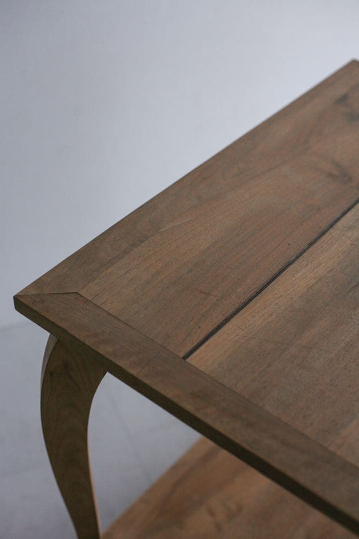 フランス　サイドテーブル　ダイニングテーブル　　無垢材　ブロカント　古家具