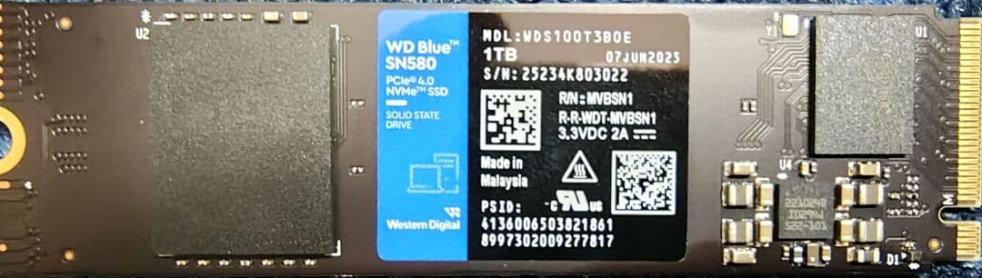 内蔵型SSD Western Digital WD Blue SN570 2280 SSD