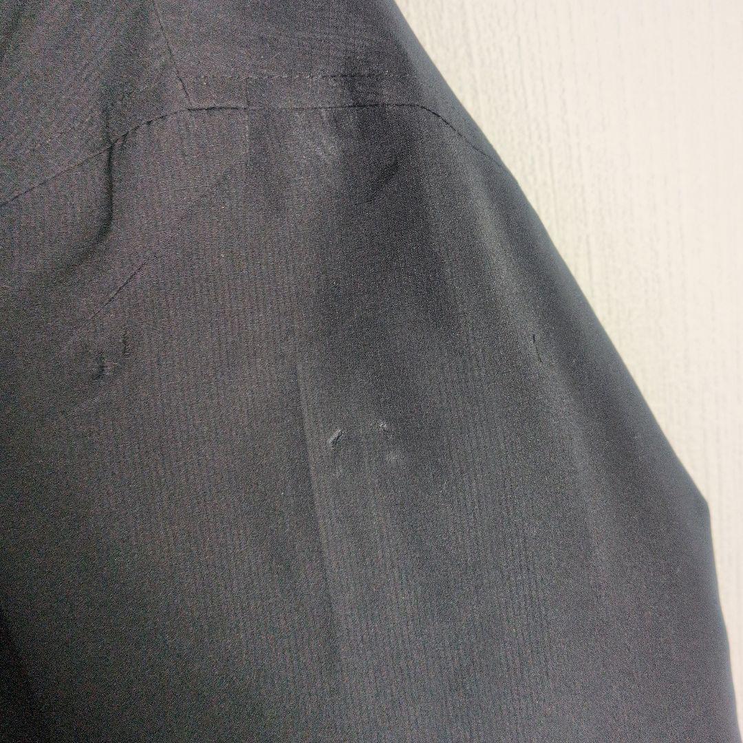 90s イヴサンローラン 刺繍 ナイロンジャケット ブラック L