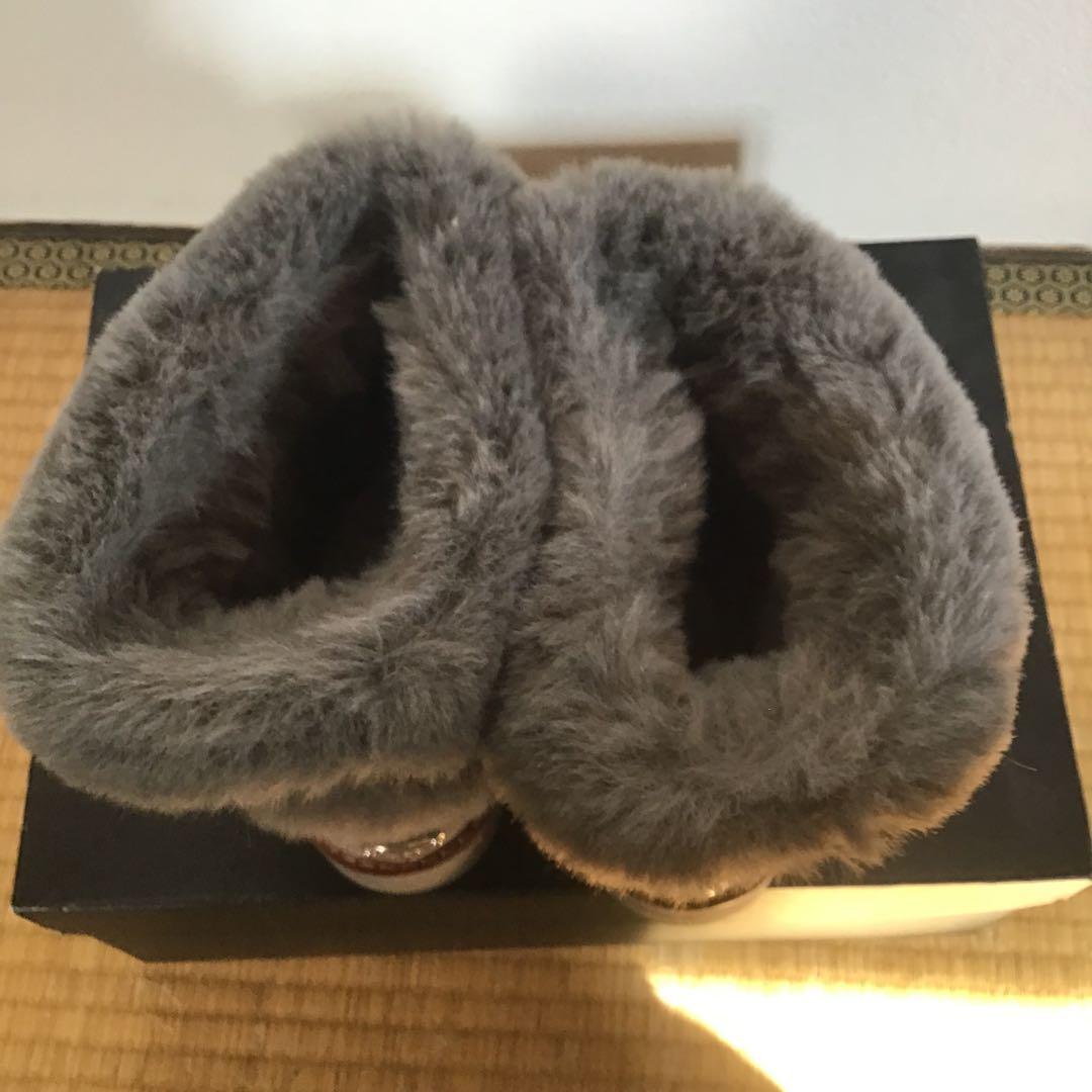 COACH ムートンブーツ 24cm グレー ほぼ未使用