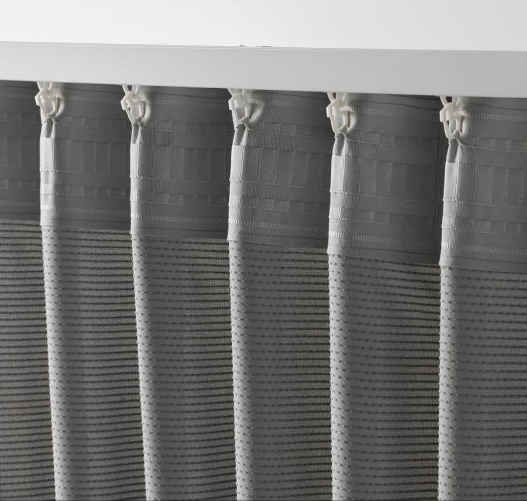 値下げ　IKEA吸音カーテン廃盤品　GUNNLAUGU グンラウグ グレー