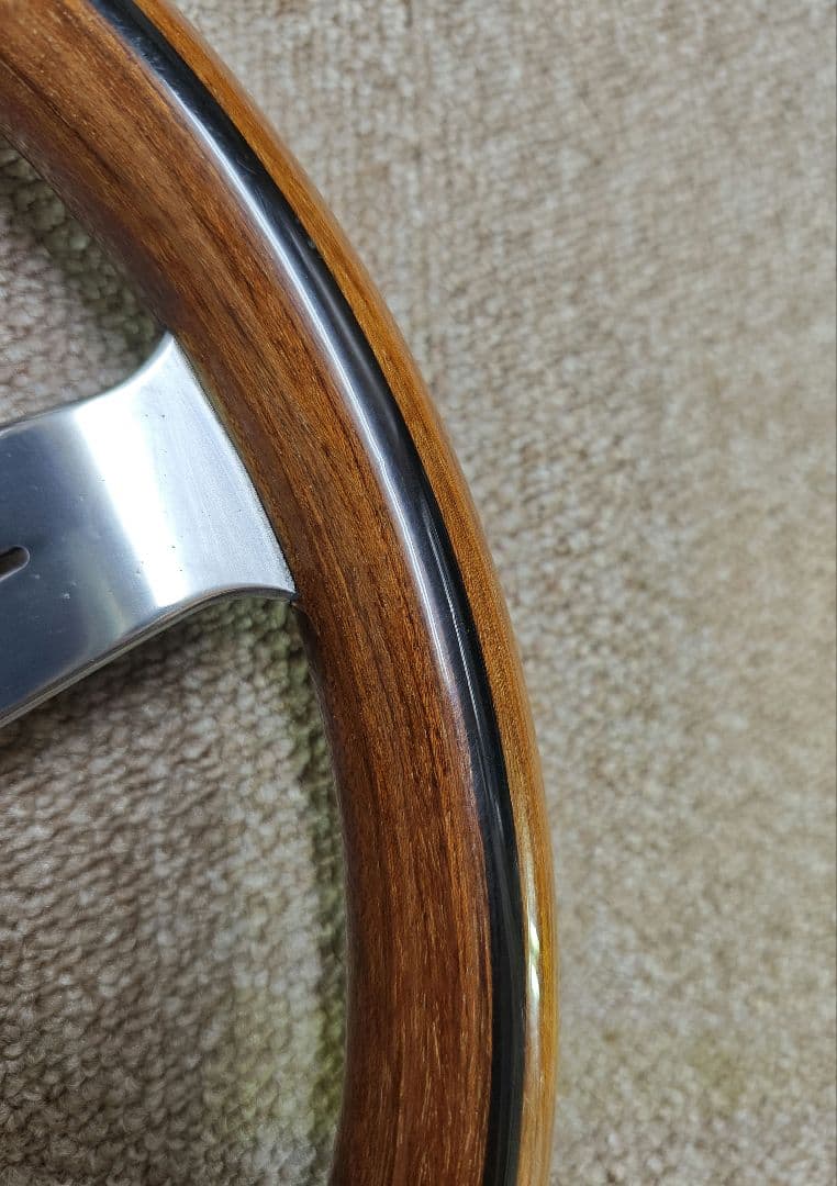 【当時物良品】NARDI ナルディ クラシック ウッドステアリング 約33cm