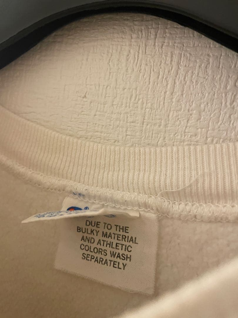 レア 白チャンピオンヴィンテージスエット染み込み一段　リバースウィーブ　XXL