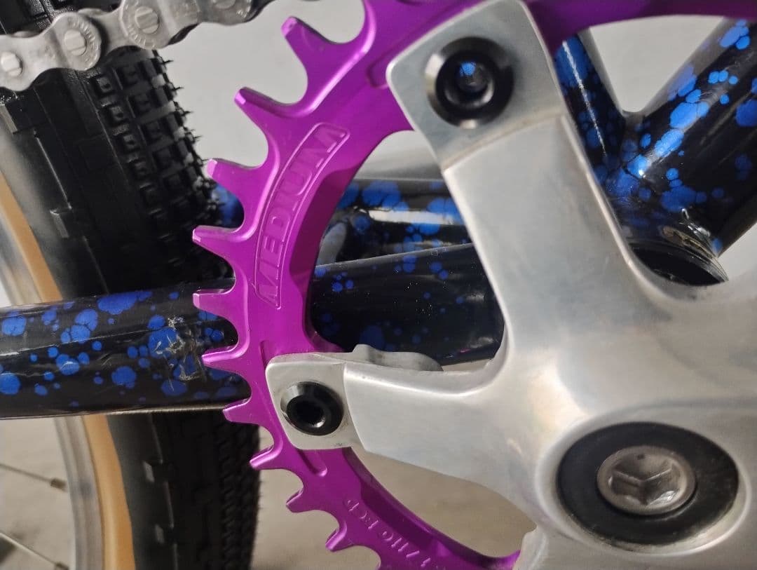 オールドMTBクロモリ１インチフレーム希少　それなりカスタム