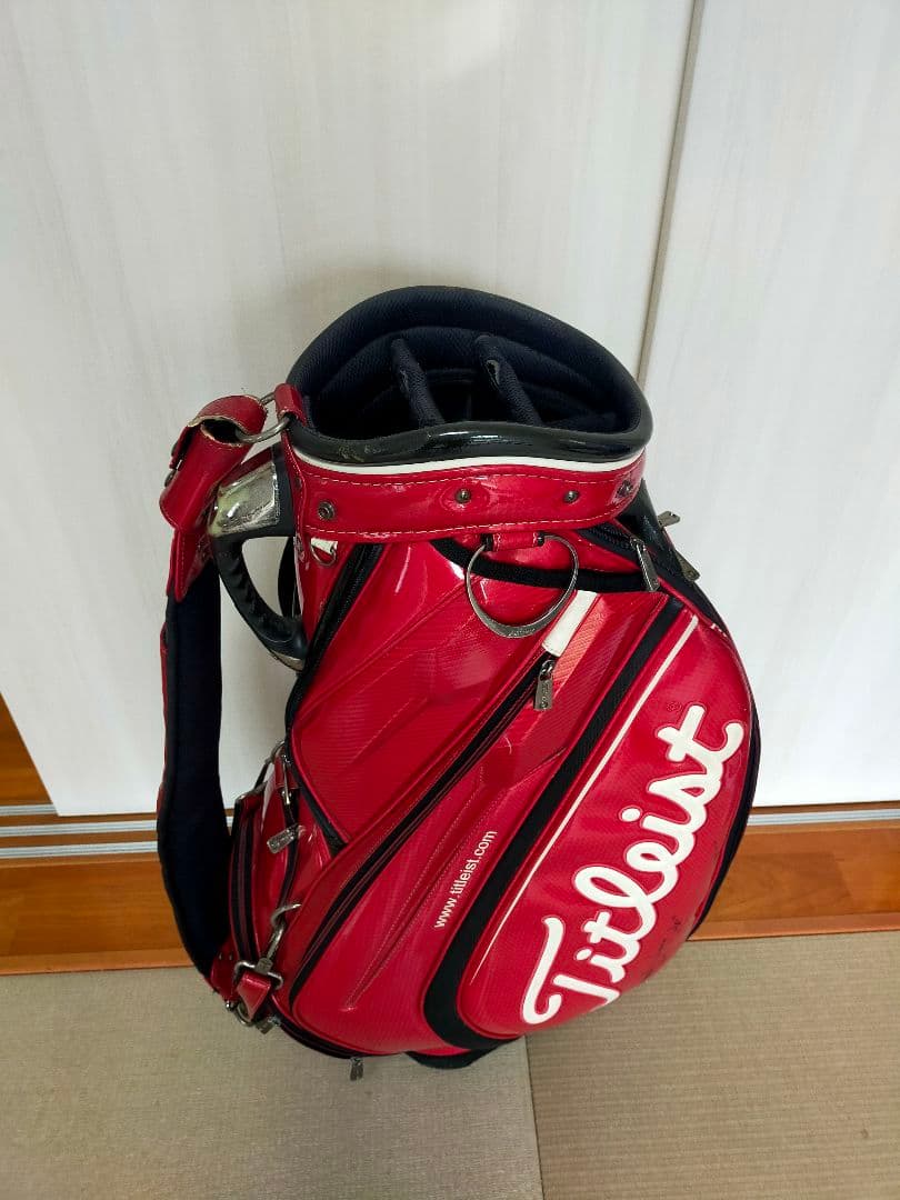 希少 大型赤色 ツアー Titleist タイトリスト キャディバッグ
