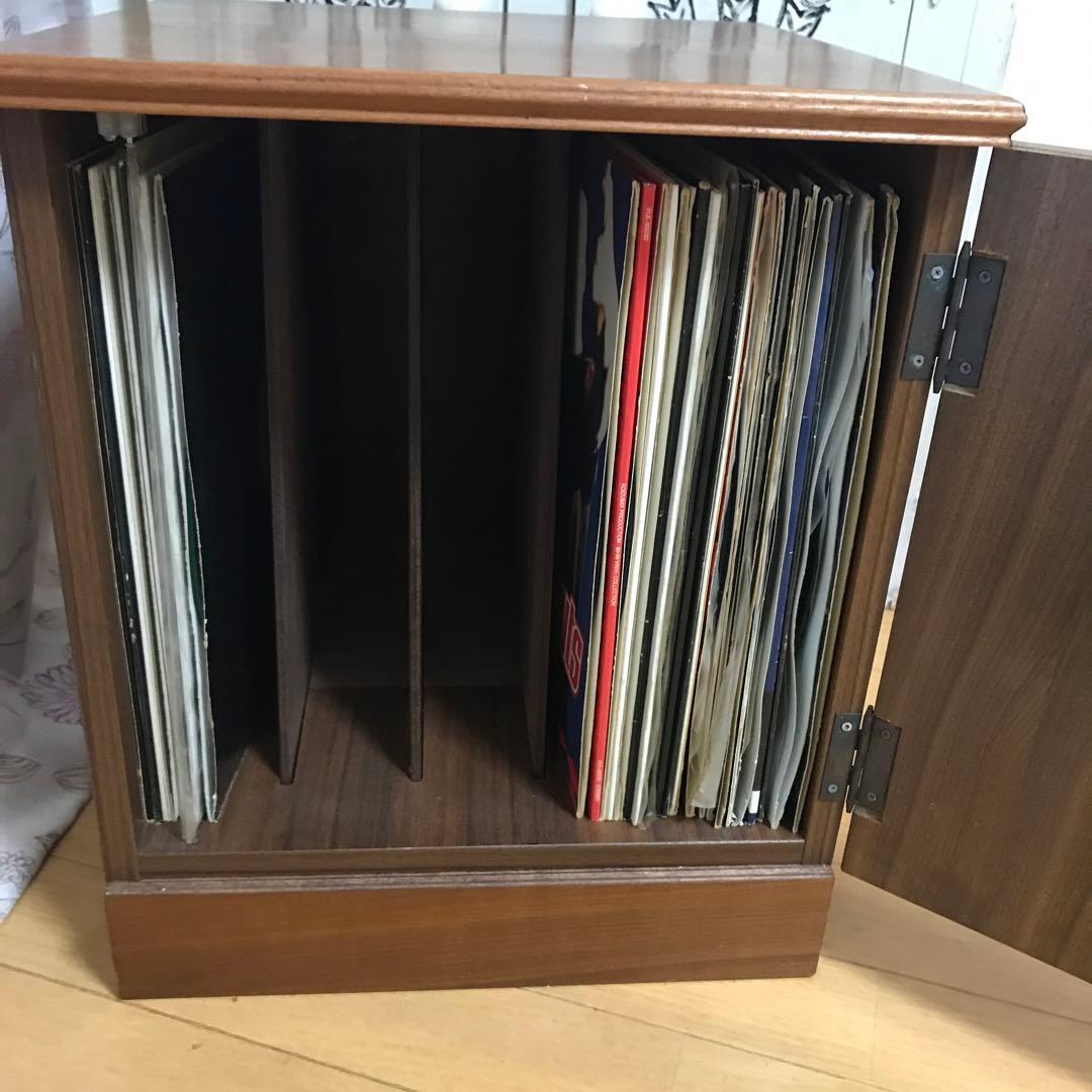 レコード収納　木製　ビンテージ　時代物