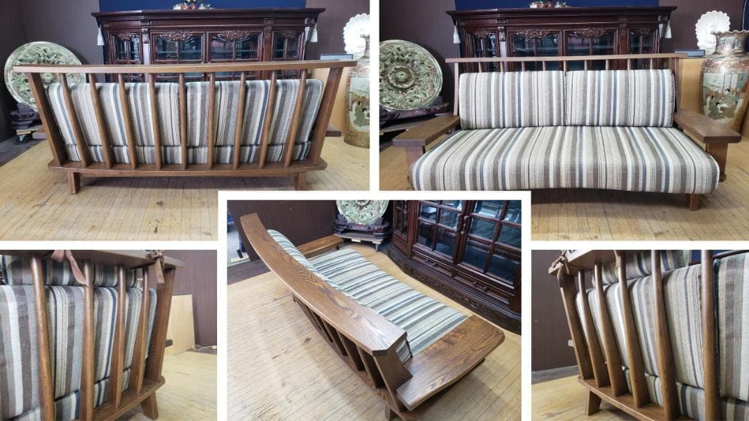 マレー　葉山家具　極　WAZA　2.5人掛け　ファブリックソファ