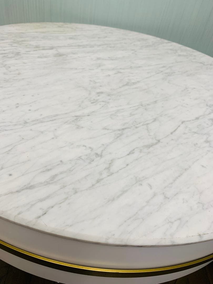送料込みオーダー品 模様が綺麗な大理石テーブル 大きめ