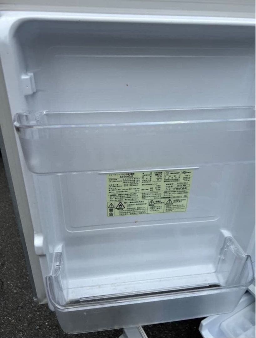 2018年式 137L 2ドア冷蔵庫 シャープ SJ-D14D-S