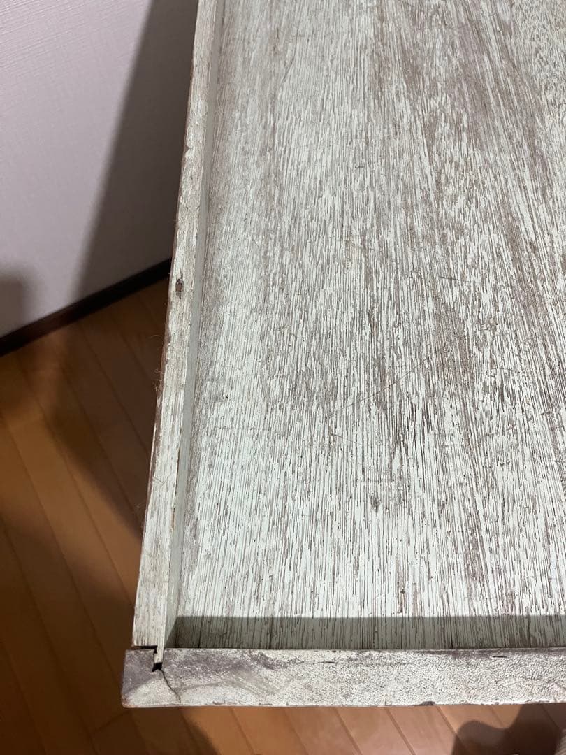 青緑の昭和レトロな本棚　木製4段　ブルーグリーン