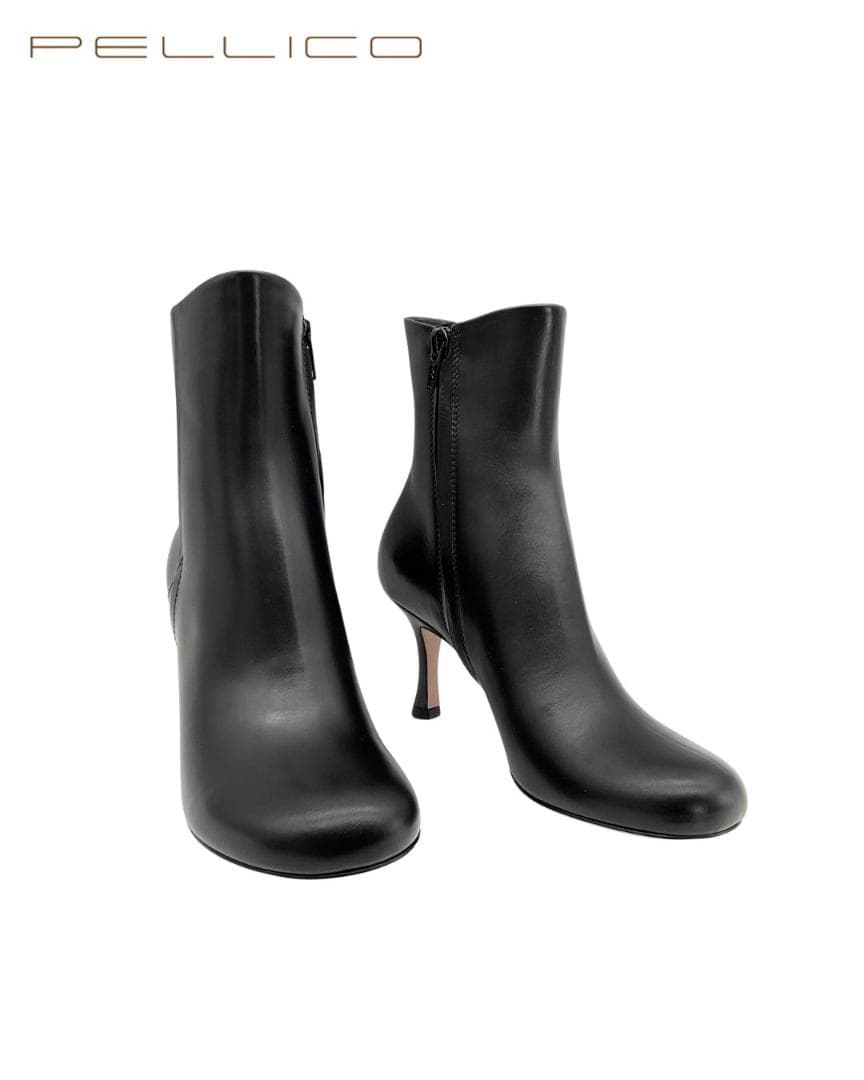 【未使用】PELLICO VOLTA ジップレザーブーツ ブラック 38