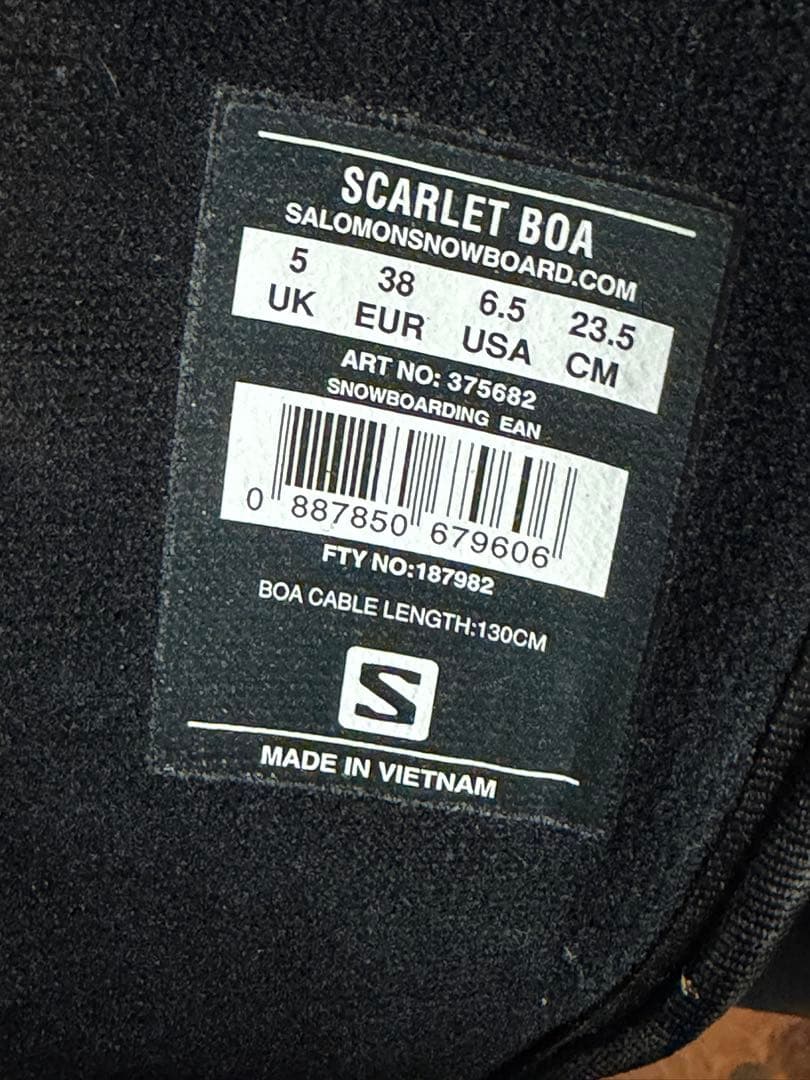 Salomon サロモン ブーツ23.5cm＋ビンディング レディース BOA