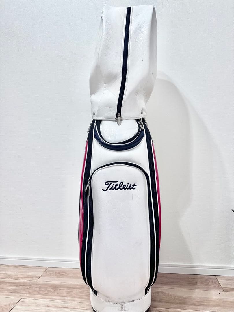Titleist キャディバッグ ホワイト レッド