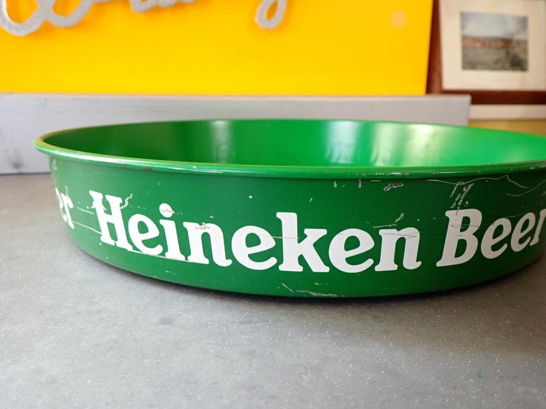 ☆珍品レア品☆Heineken ハイネケン ビンテージ大判トレイ&コースター