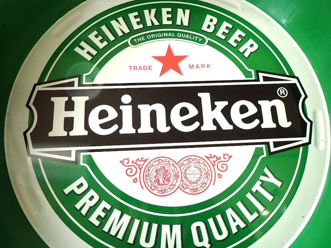 ☆珍品レア品☆Heineken ハイネケン ビンテージ大判トレイ&コースター
