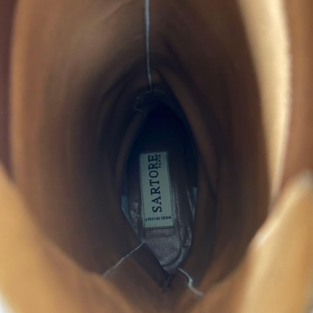 【美品】SARTORE サルトル　バックジップ　ジョッキーブーツ　23.5