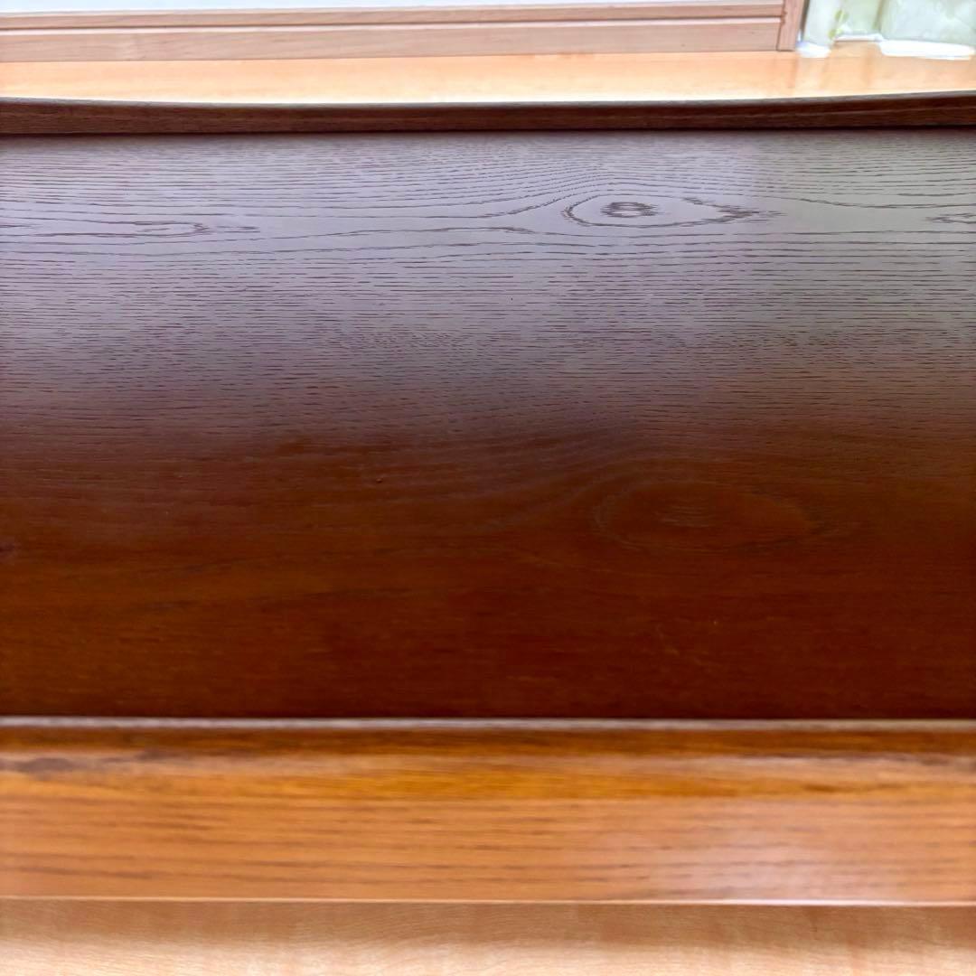 カリモク ローテーブル 棚付き センターテーブル 木製 楕円 国産家具