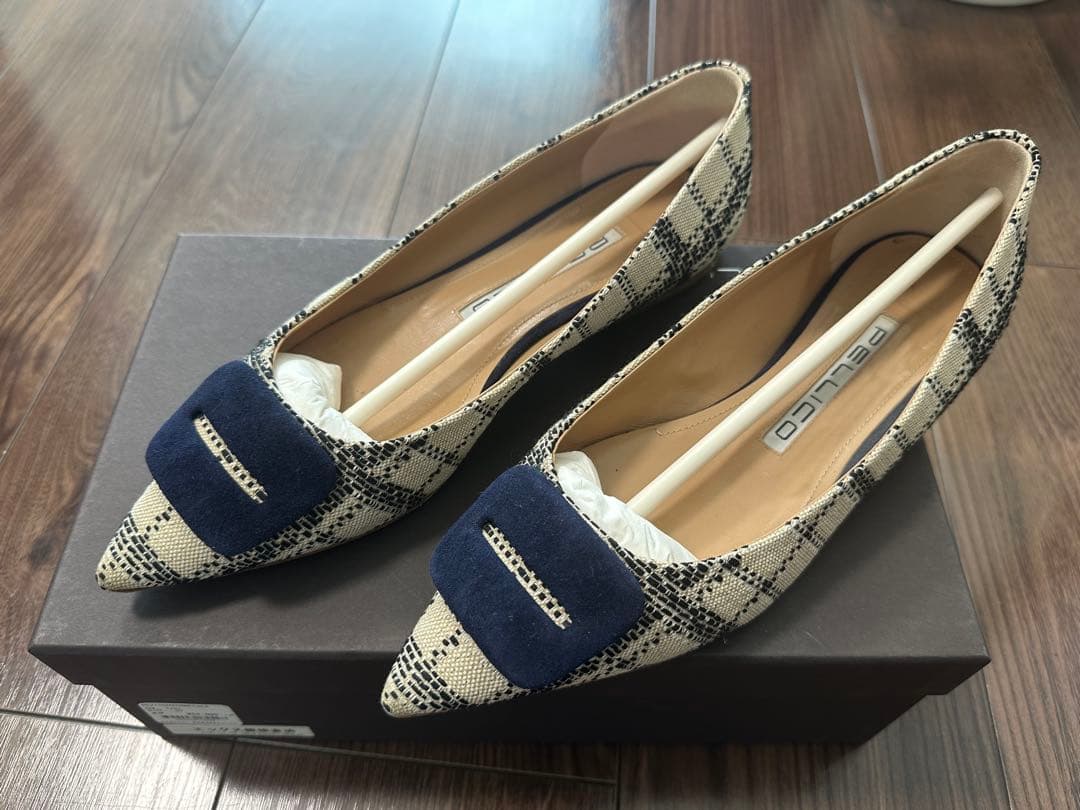 PELLICO チェック柄 パンプス