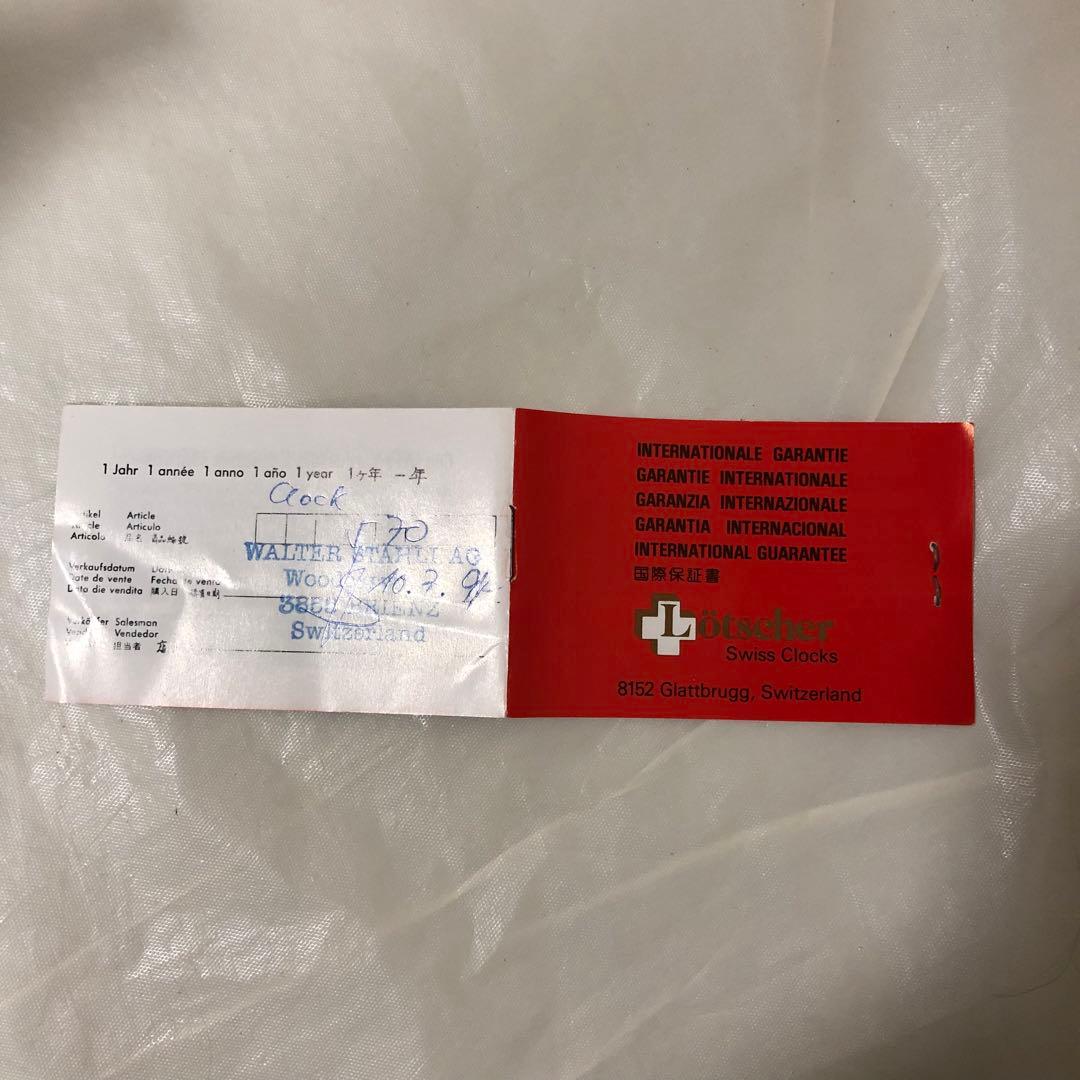 スイス　鳩時計　レッチャー製