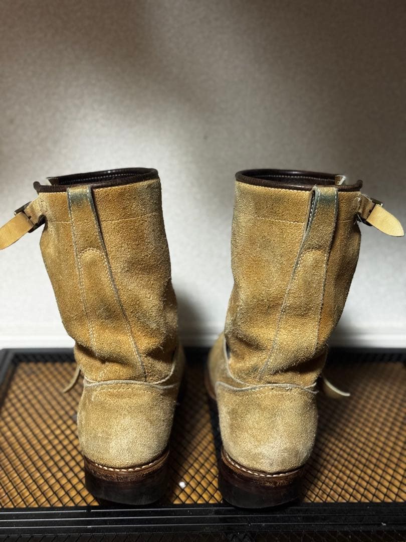 ROLLING DUB TRIO エンジニアブーツ スエード ベージュ　サイズ9