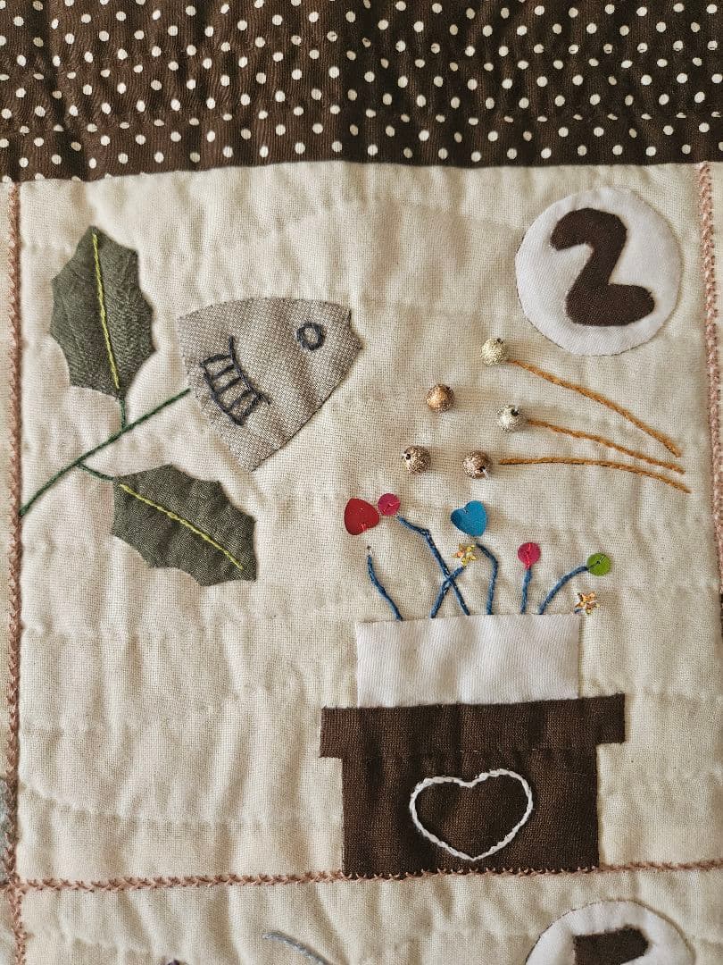 ✨1年間のカレンダー✨パッチワークタペストリー