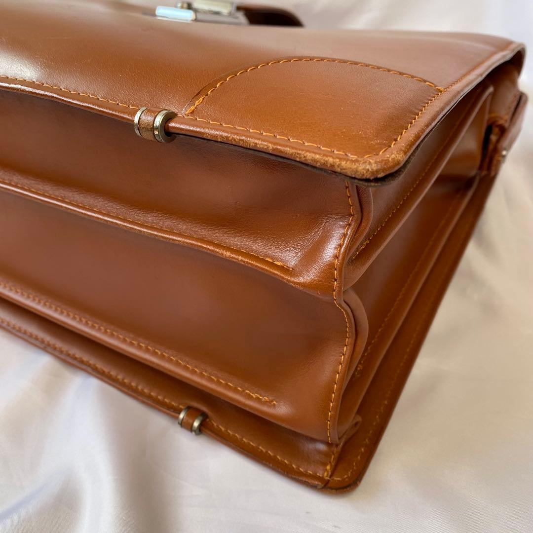 ダレスバッグ ダイヤルロック キャメル 日本製