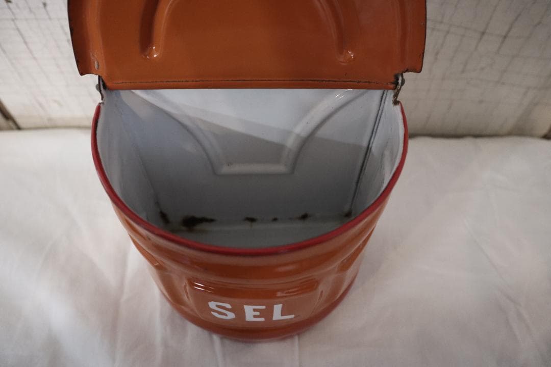 アンティークホーローキャニスター６客+SEL缶セット