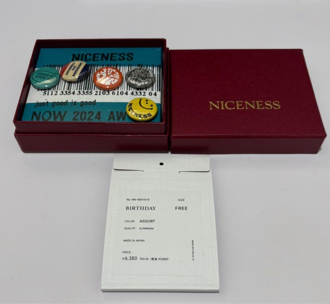 NICENESS BIRTHDAY ナイスネス バースデー ピンバッチ 缶バッチ