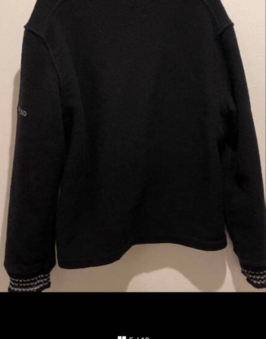 STONE  ブラック ハイネックセーター