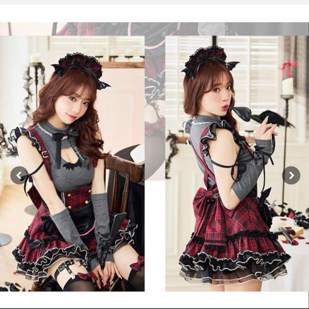 マリームーンガーリーロックサキュバスメイドハロウィンコスMalymoon即日発送