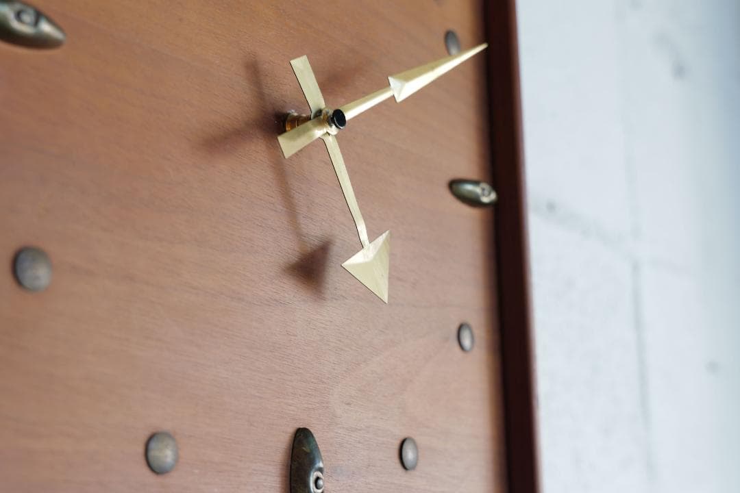50s Wood＆Brass clock