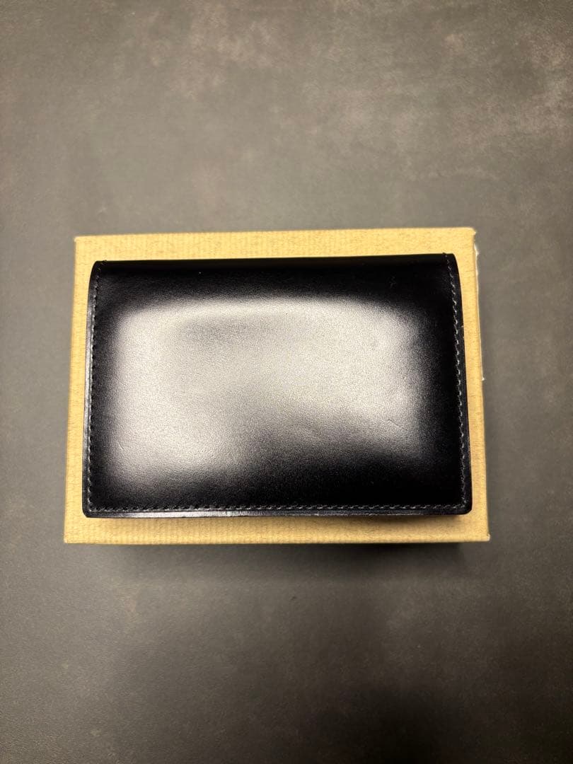 GANZO コードバン 名刺入れ ブラック