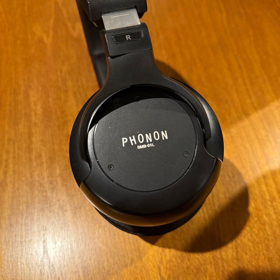 s*m様 PHONON フォノン SMB-01L ブラック ヘッドフォン